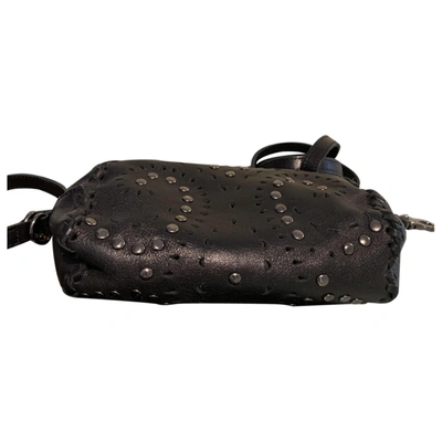 Pre-owned Ash Leather Clutch Bag In Black