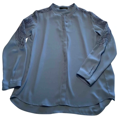 Pre-owned The Kooples Blue Polyester Top