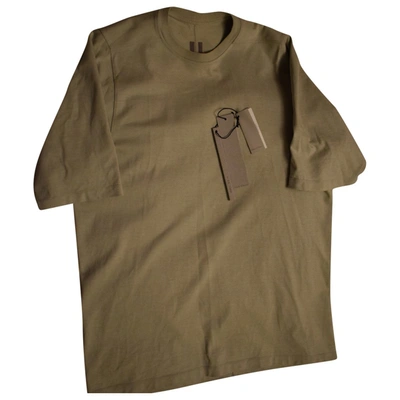 Pre-owned Rick Owens T-shirt In Beige