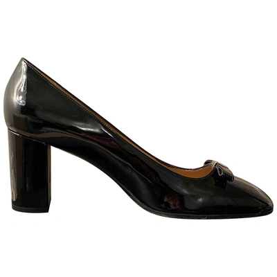 Pre-owned Fratelli Rossetti Patent Leather Heels In Black