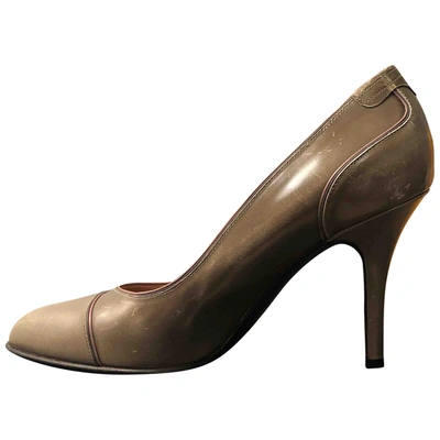 Pre-owned Fratelli Rossetti Leather Heels In Green