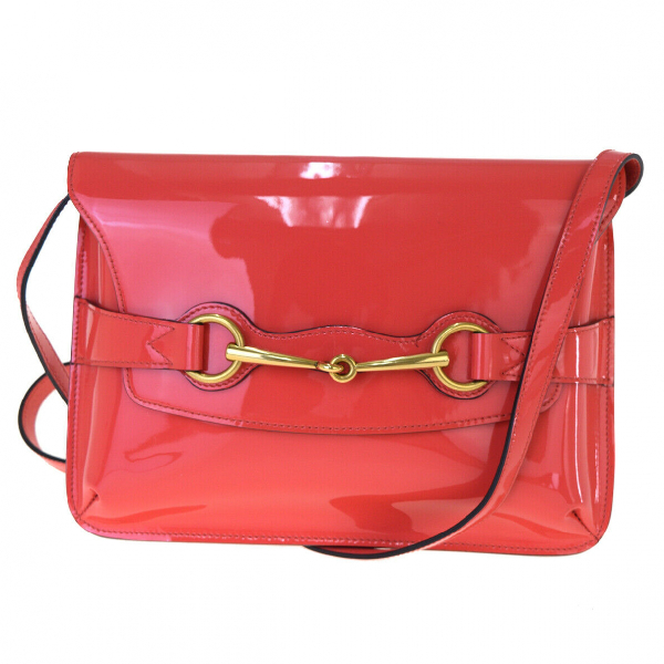 Pre-Owned Gucci Red Patent Leather Handbag | ModeSens