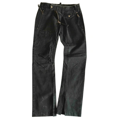 Pre-owned Dsquared2 Straight Jeans In Black