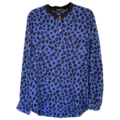 Pre-owned Juicy Couture Silk Shirt In Blue