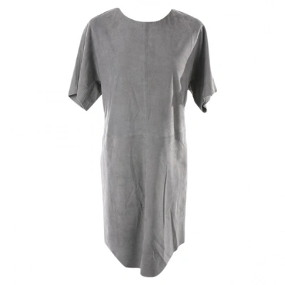 Pre-owned Closed Grey Leather Dress
