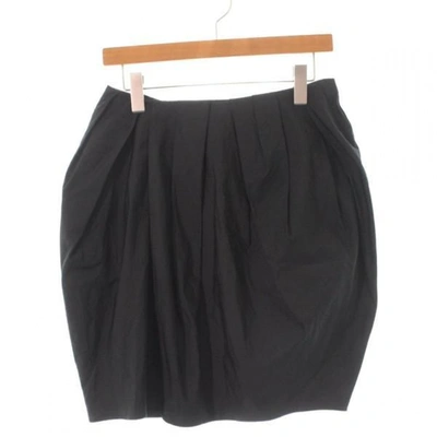 Pre-owned Lanvin Mid-length Skirt In Black