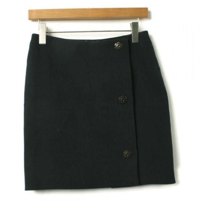 Pre-owned Lanvin Blue Wool Skirt