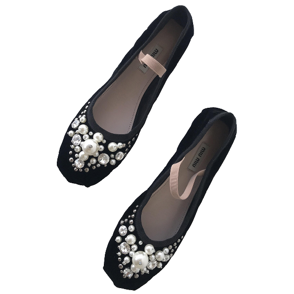 miu miu velvet ballet flats