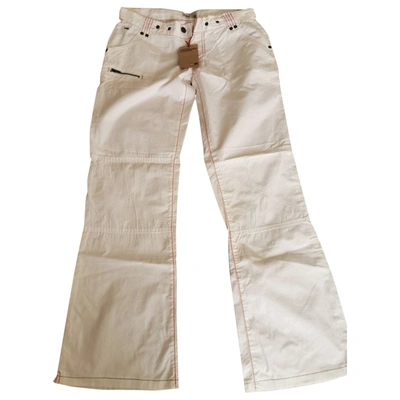 Pre-owned Tommy Hilfiger Large Pants In White