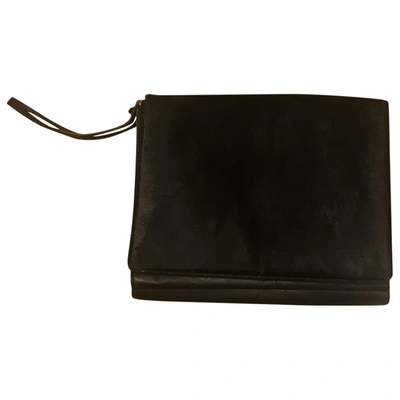 Pre-owned Barbara Bui Leather Clutch Bag In Black