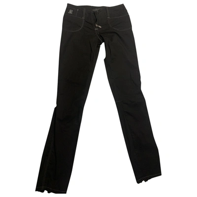 Pre-owned Belstaff Slim Pants In Black