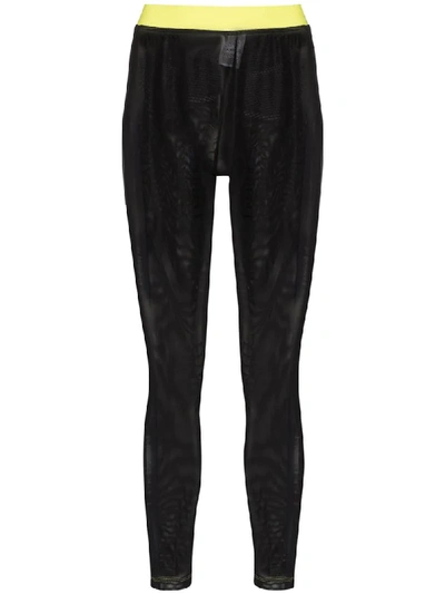 Adidas Originals Lvr Sustainable Fiorucci Sheer Leggings In Black