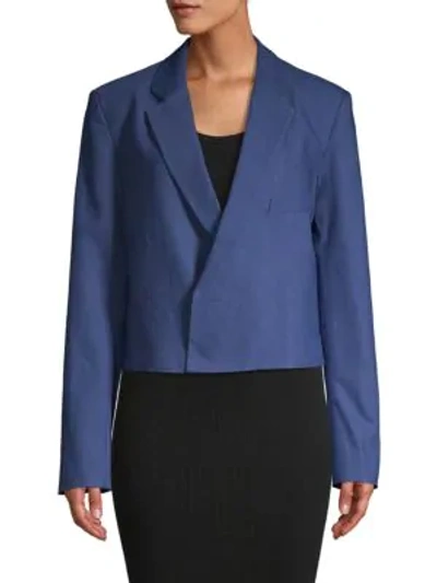 Tibi Women's Open-front Blazer In Blue