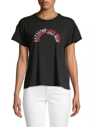 Rag & Bone Rbny Vintage Crew T-shirt In Black