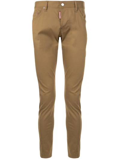 Dsquared2 Straight-leg Chinos In Brown