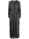 Isabel Marant Étoile Abstract Print Maxi Dress In Blue