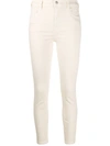 J Brand Mid Rise Skinny Jeans In Neutrals