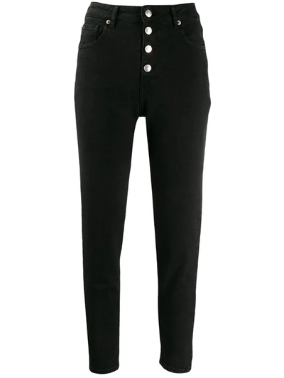 Iro Sorbon High-waisted Skinny Jeans In Black Stone