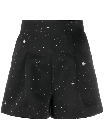 Christopher Kane Constellation Print Shorts In Black