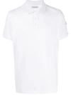 Moncler Short-sleeve Polo Shirt In White