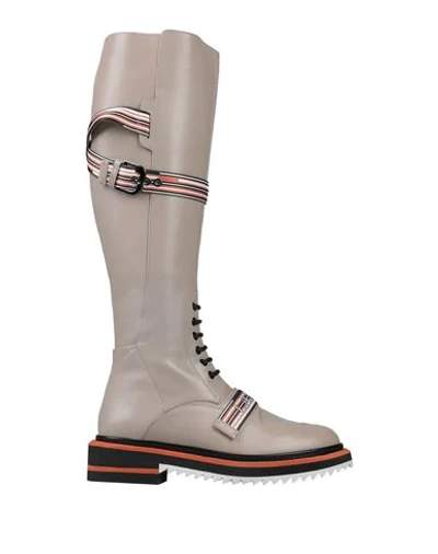 Lanvin Boots In Dove Grey