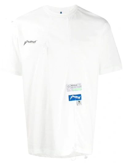 Ader Error Drawstring Logo Print T-shirt In White