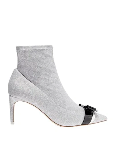 Sophia Webster Ankle Boots In Silver