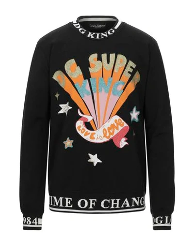 Dolce & Gabbana Sweatshirts In Black