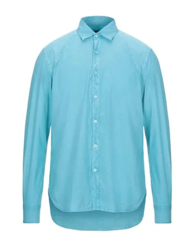 Alessandro Gherardi Shirts In Turquoise