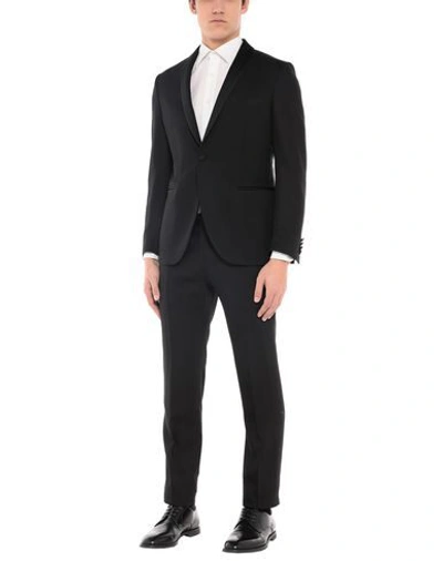 Luigi Bianchi Mantova Suits In Black