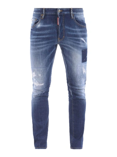 Dsquared2 Skater Denim Jeans In Medium Wash