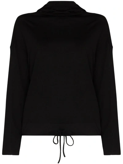 Ernest Leoty Spun Hooded Top In Black