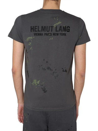Helmut Lang Round Neck T-shirt In Grey