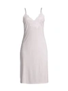 Natori Luxe Shangri-la Chemise In Silver Pearl