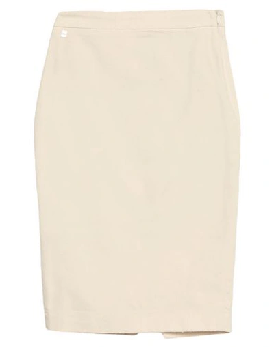 Manila Grace Midi Skirts In White
