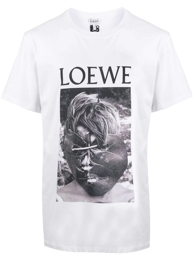 Loewe Photo Print Logo T-shirt In White