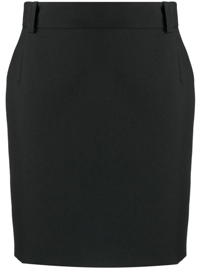 Balenciaga Fitted Miniskirt In Black