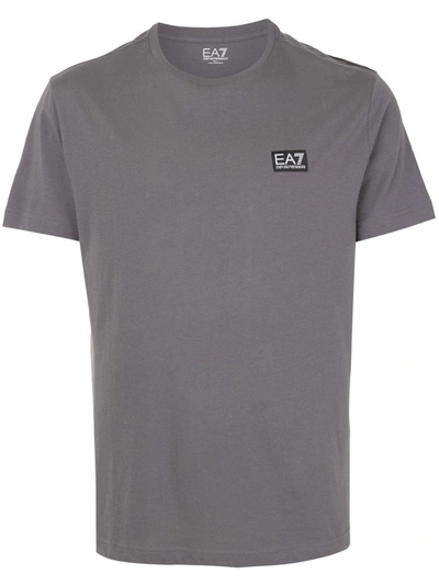 Ea7 Print T-shirt In Grey