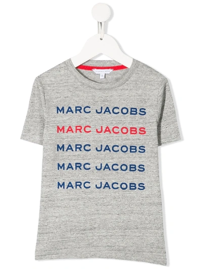Marc Jacobs Teen Logo Print T-shirt In Grey
