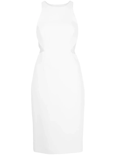 Halston Heritage Besticktes Kleid In White
