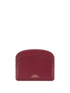 Apc Logo-stamp Cardholder In Red