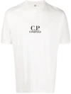 C.p. Company Logo Print T-shirt In White