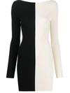 Ssheena Black And White Viscose Dress