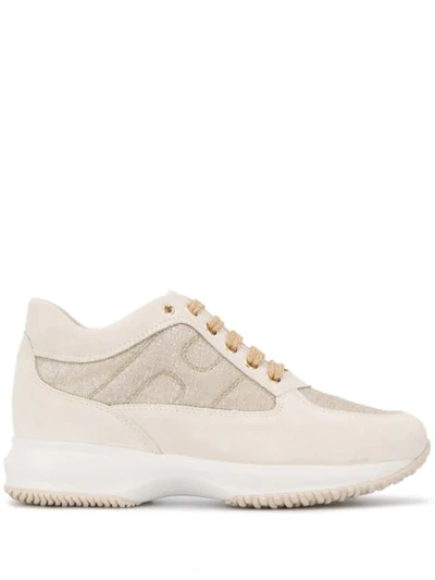 Hogan Chunky Low Top Sneakers In Neutrals