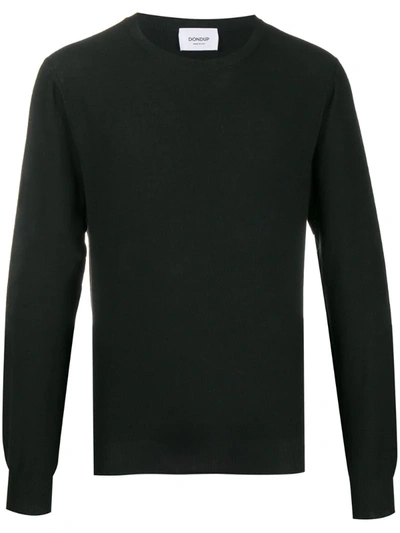 Dondup Round Neck Jumper In Black