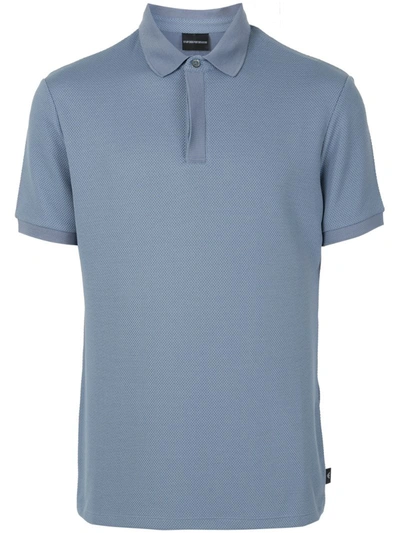 EMPORIO ARMANI SOLID-COLOR POLO SHIRT 