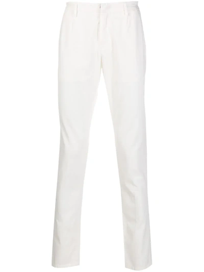 Dondup Concealed Front Chinos In White
