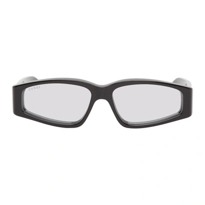 Gucci Eyewear Rectangular Sunglasses In 002 Black