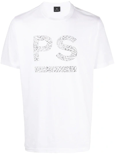 Ps By Paul Smith Print T-shirt In White