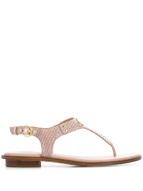 rose gold michael kors sandals
